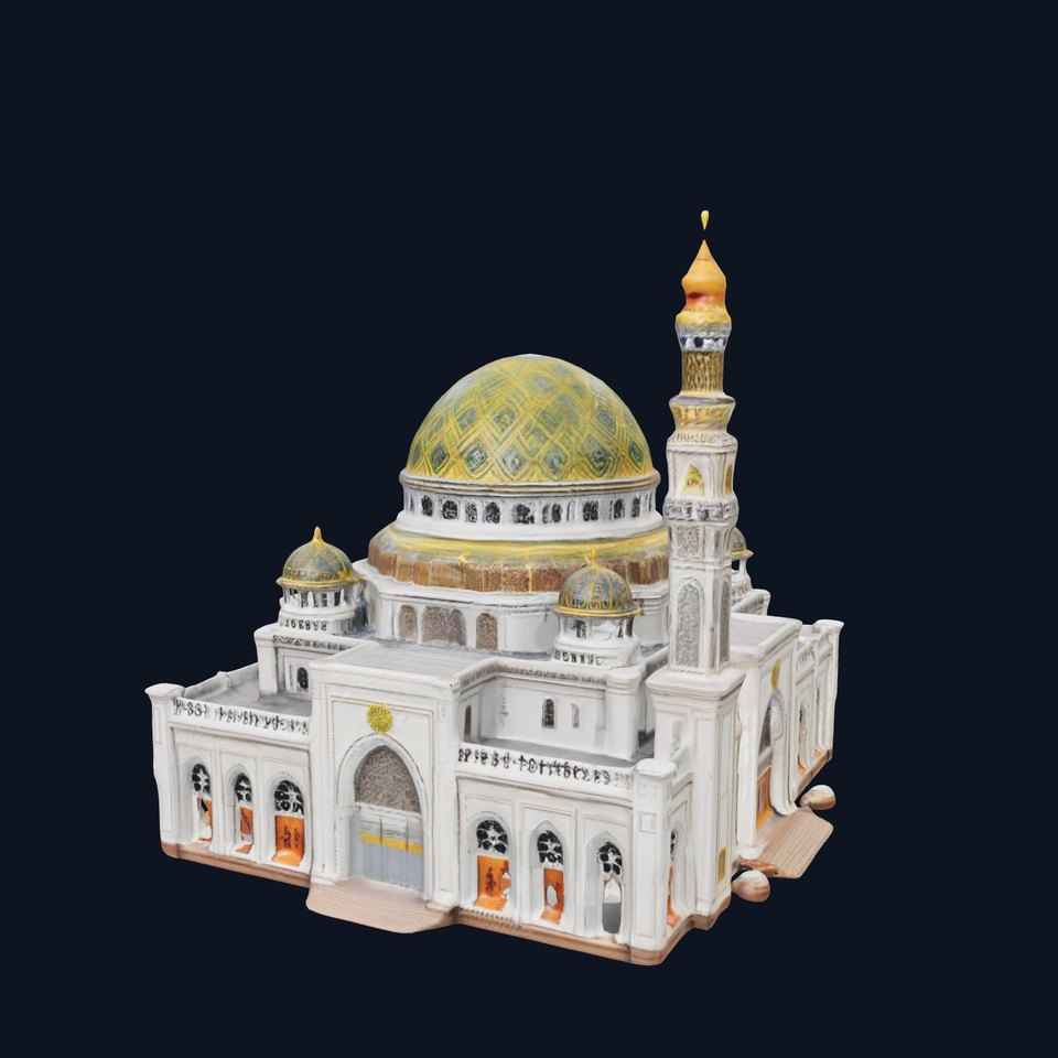 Ornate Mosque Architecture Model Pack